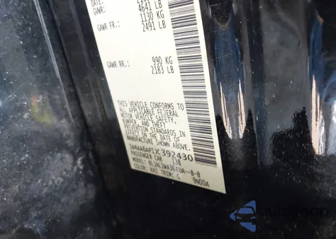 2018 Nissan Maxima 3.5 Sr z USA, uszkodzony, nr VIN 1N4AA6AP1JC392430